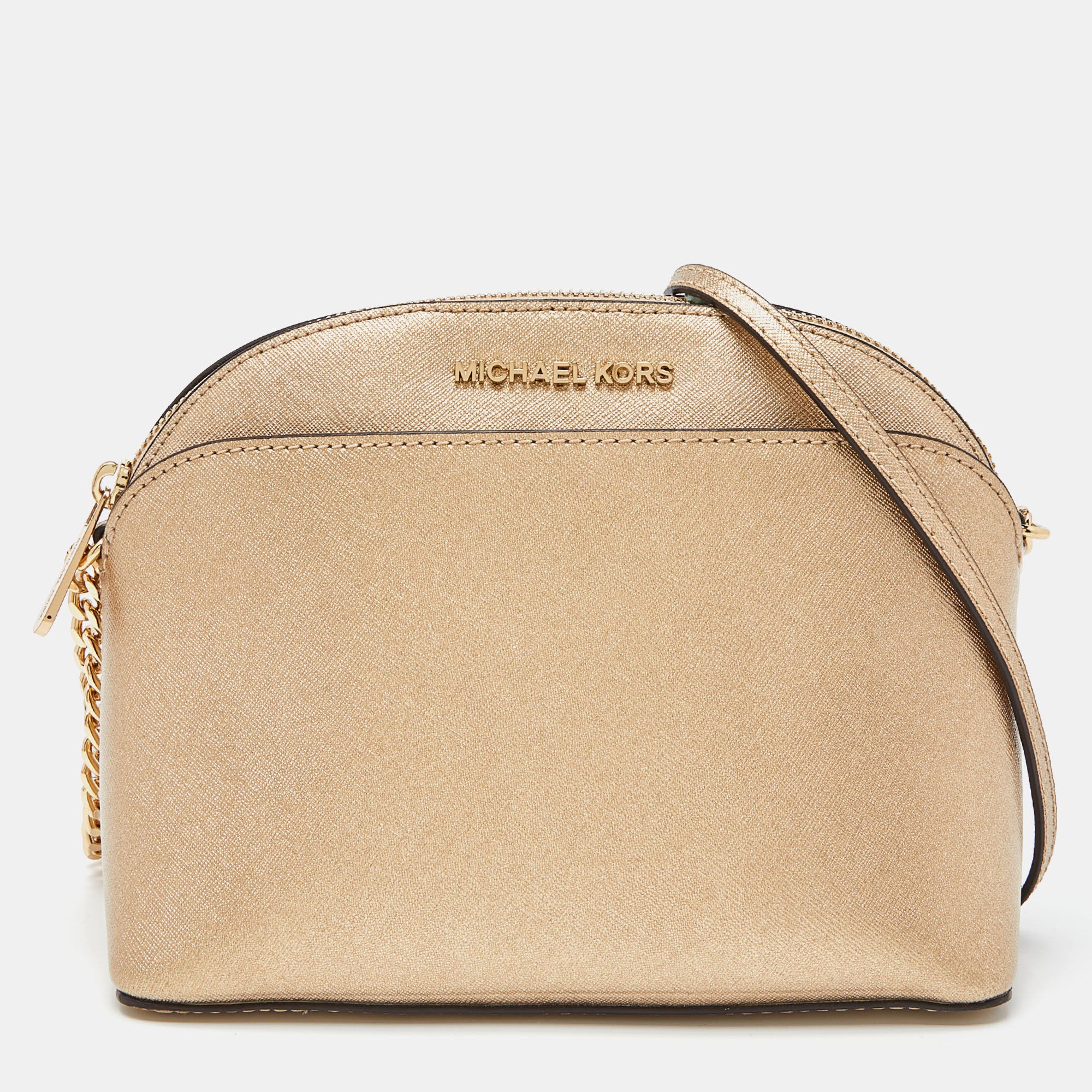 Michael kors sale gold crossbody