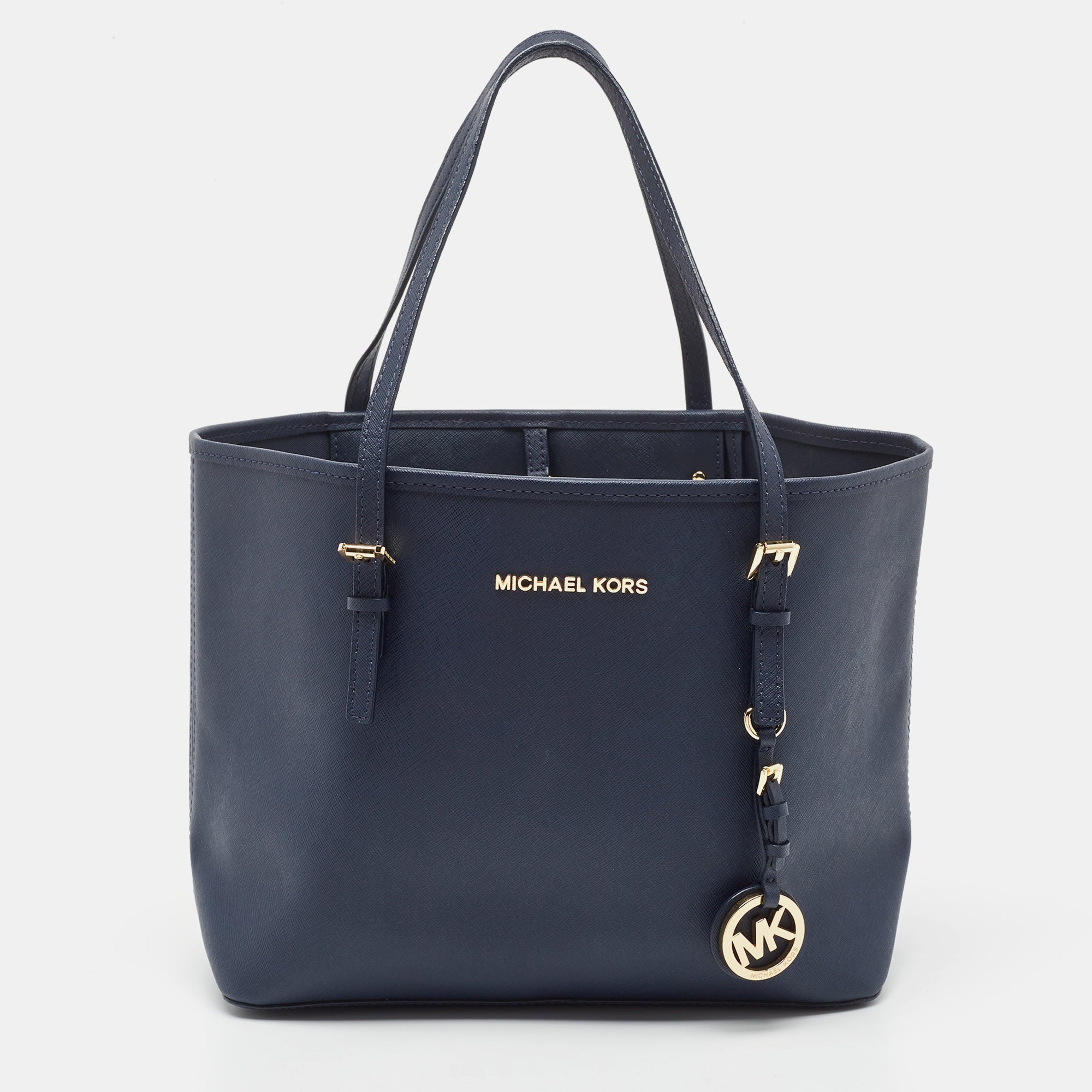 Michael kors jet set deals bag blue