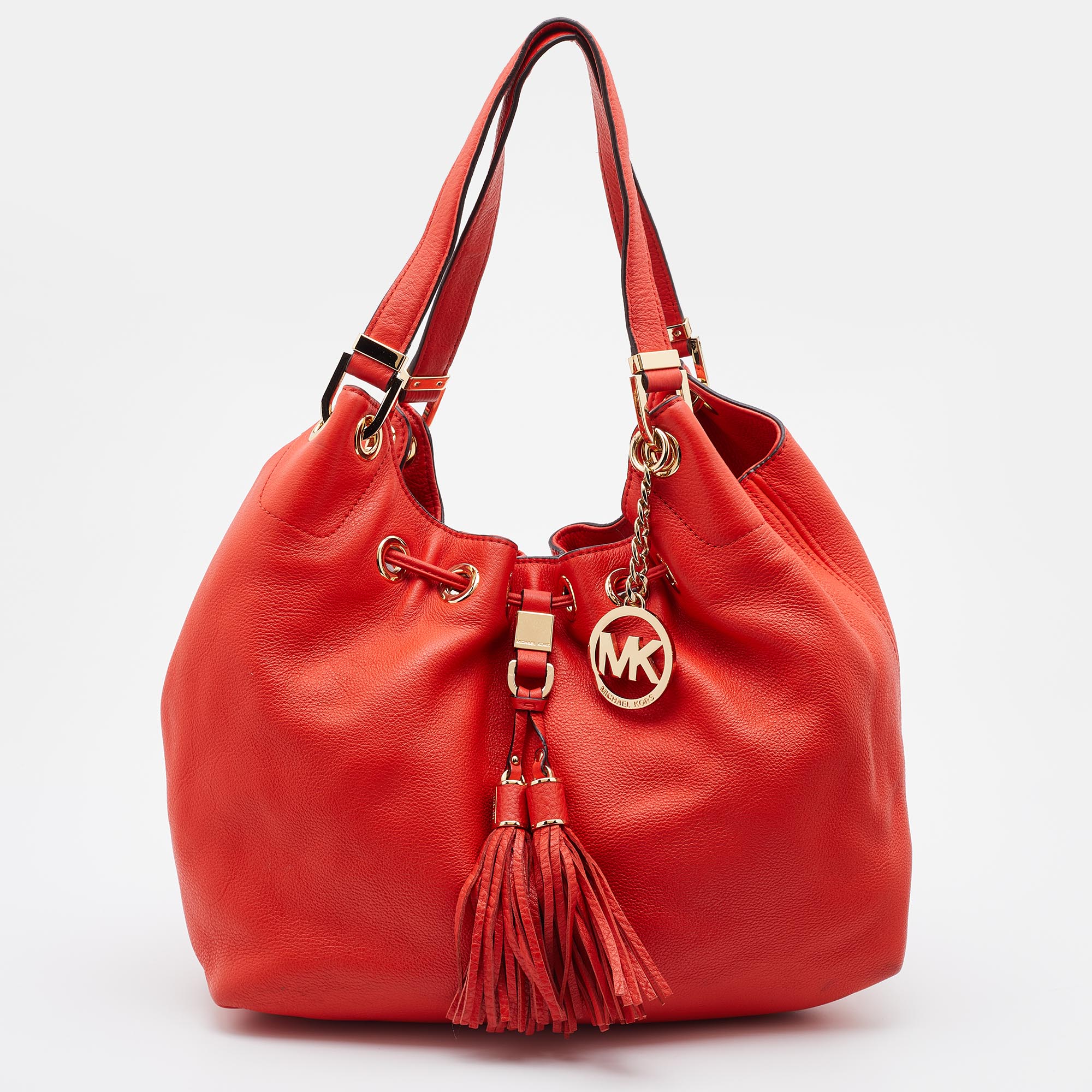 Michael kors orange shoulder bag sale