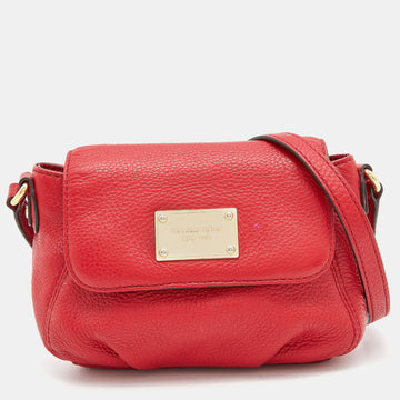 MICHAEL MICHAEL KORS Red Leather Flap Crossbody Bag