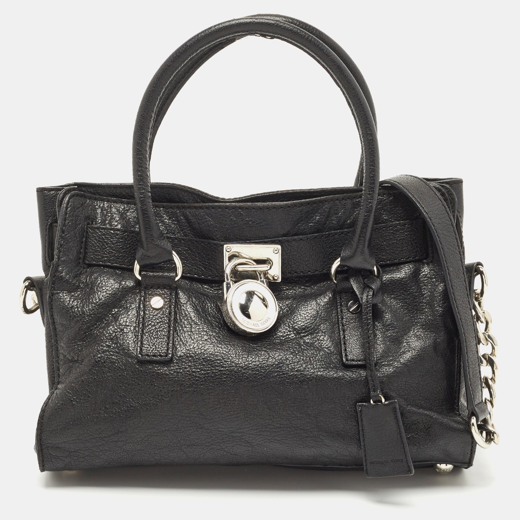 Black michael kors clearance hamilton bag