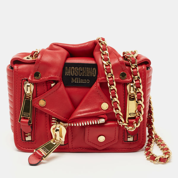 Moschino Rose Jacket Chained Bag - Farfetch