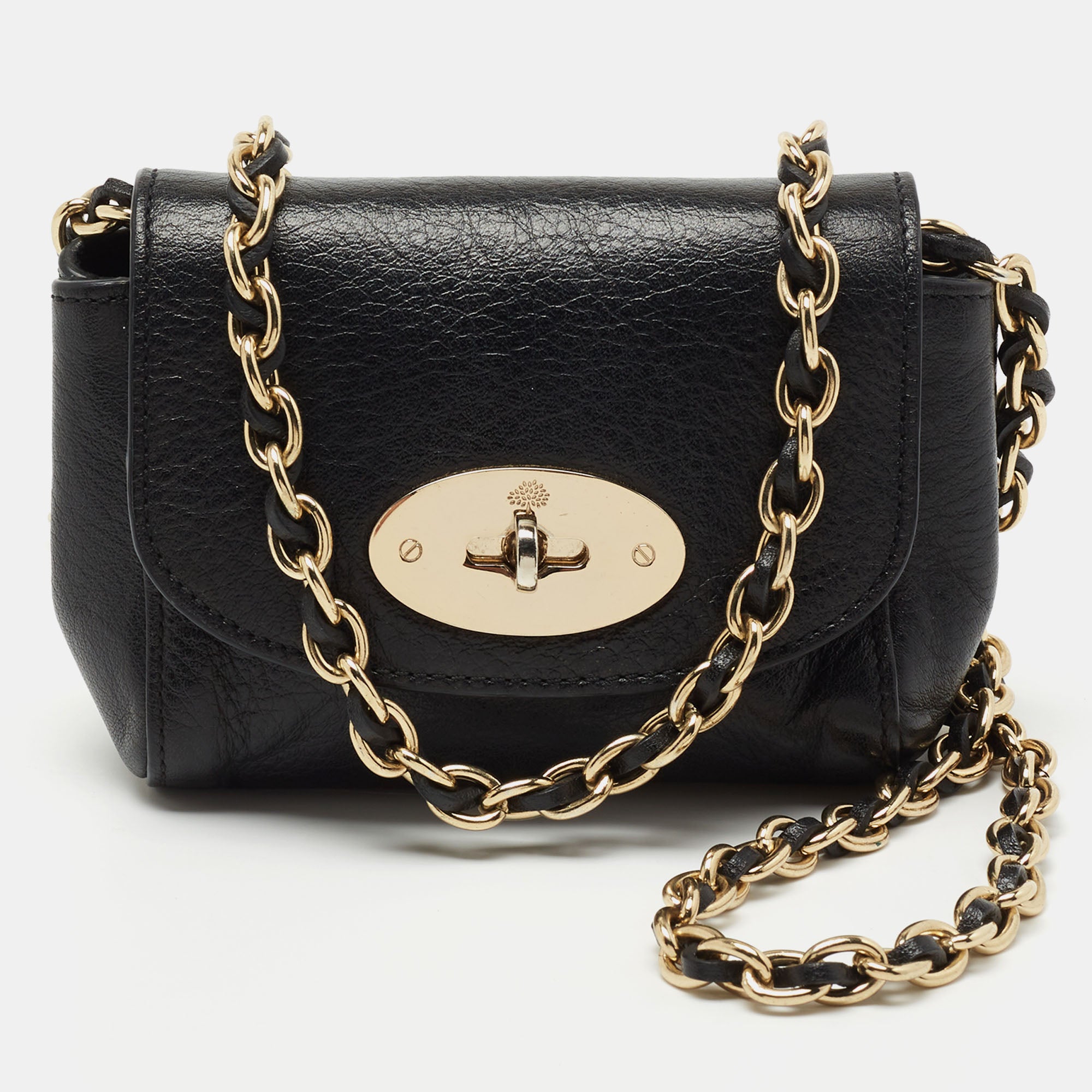 Mulberry black store chain bag