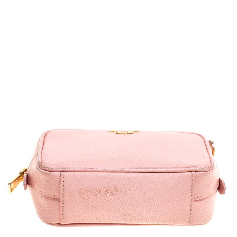 Saffiano leather handbag Prada Pink in Leather - 35297330