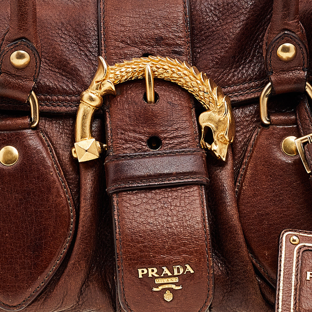 Prada, Bags, Vintage Prada Brown Purse