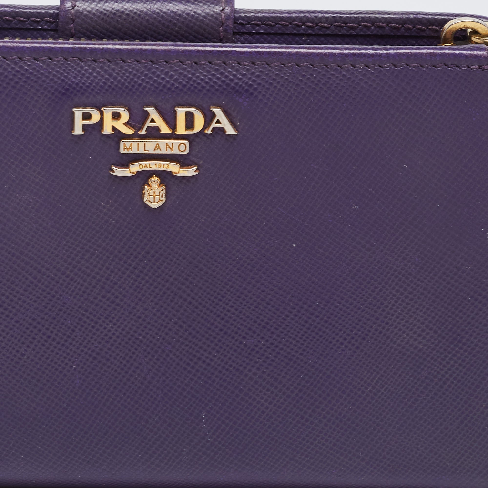 Prada Purple Vitello Daino Leather Medium Tote Prada | TLC