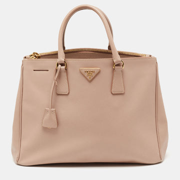 Prada Cammeo Saffiano Lux Leather Large Double Zip Tote