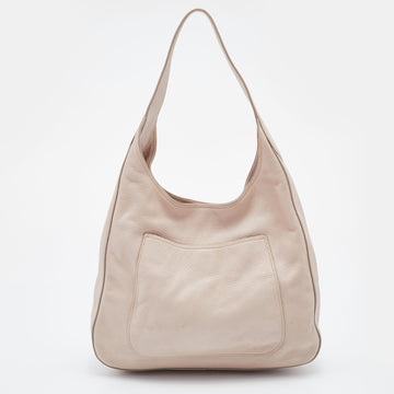 Prada Pale Pink Vitello Daino Leather Hobo