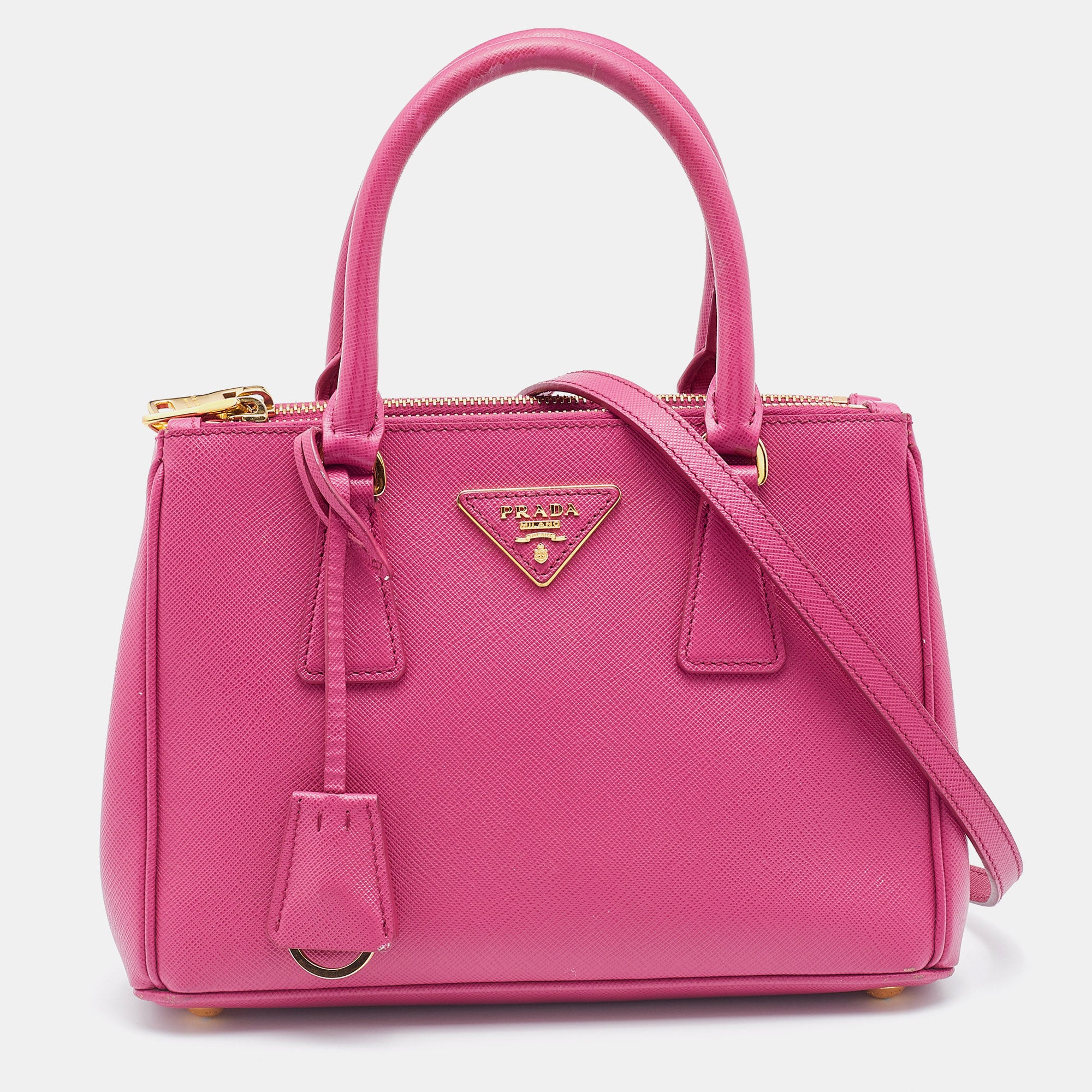 Prada saffiano bag online pink