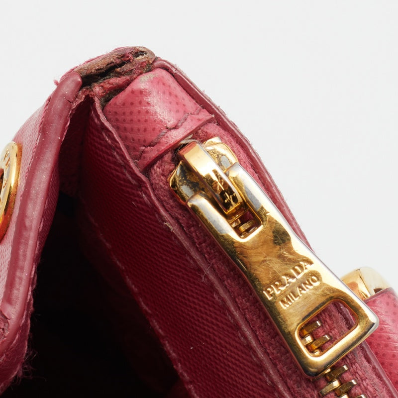 Prada Galleria Micro Saffiano Leather Bag in Pink