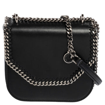 Stella McCartney Black Faux Leather Falabella Star Box Bag