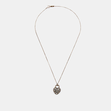 Tiffany & Co. Filigree Heart Sterling Silver Pendant Necklace