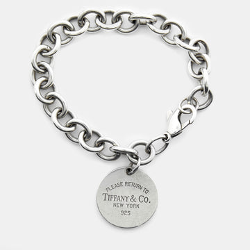 Tiffany & Co. Return to Tiffany Sterling Silver Round Tag Bracelet