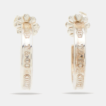 Tiffany & Co. 1837 Narrow Sterling Silver Hoop Earrings