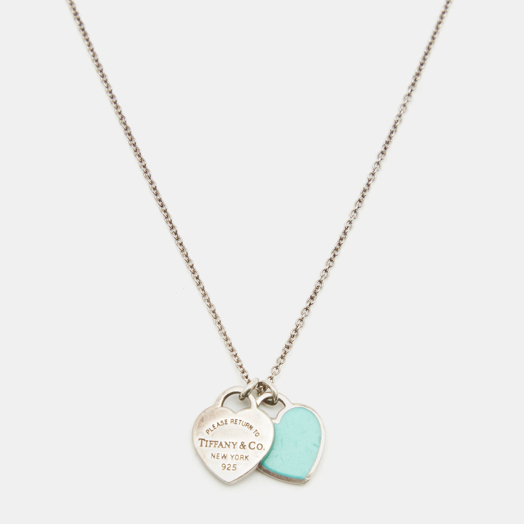 Mini double heart sales tag pendant price