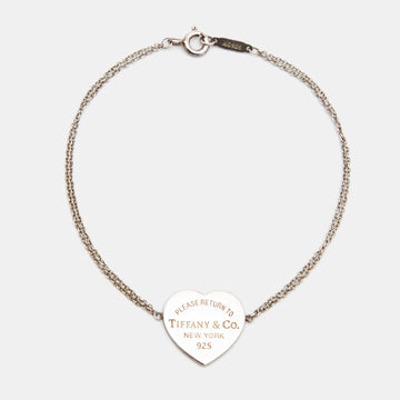 TIFFANY & CO. Return To Tiffany Love Heart Tag Sterling Silver Bracelet