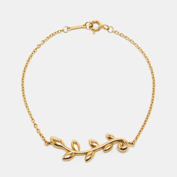 Tiffany & Co. Paloma Picasso Olive Leaf Vine 18k Yellow Gold Bracelet