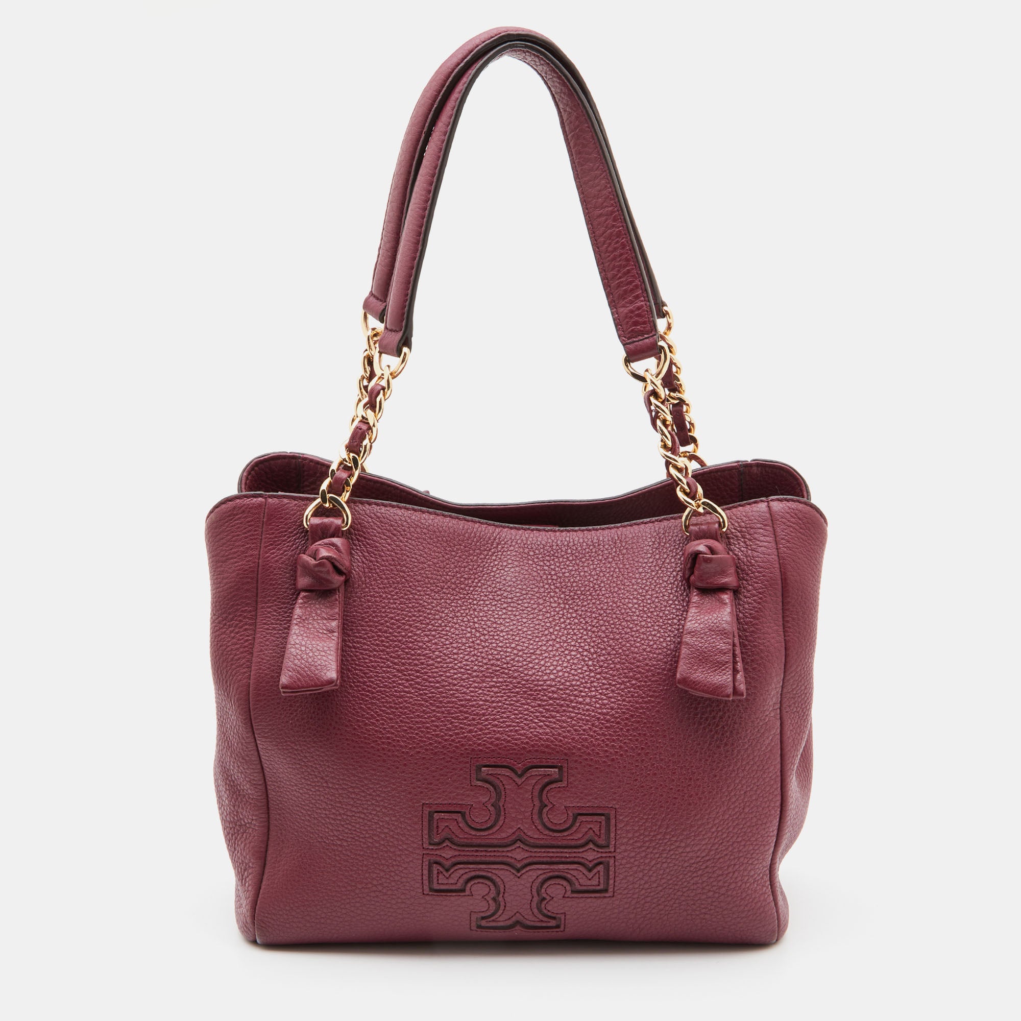 Tory burch hot sale burgundy tote