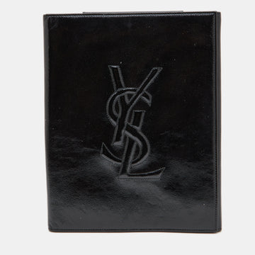YVES SAINT LAURENT Black Patent Leather iPad Case