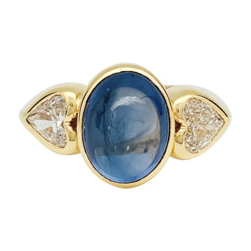 Sapphire and diamonds ring.