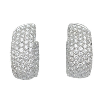 CARTIER Lakarda white gold pair of earrings, diamonds.