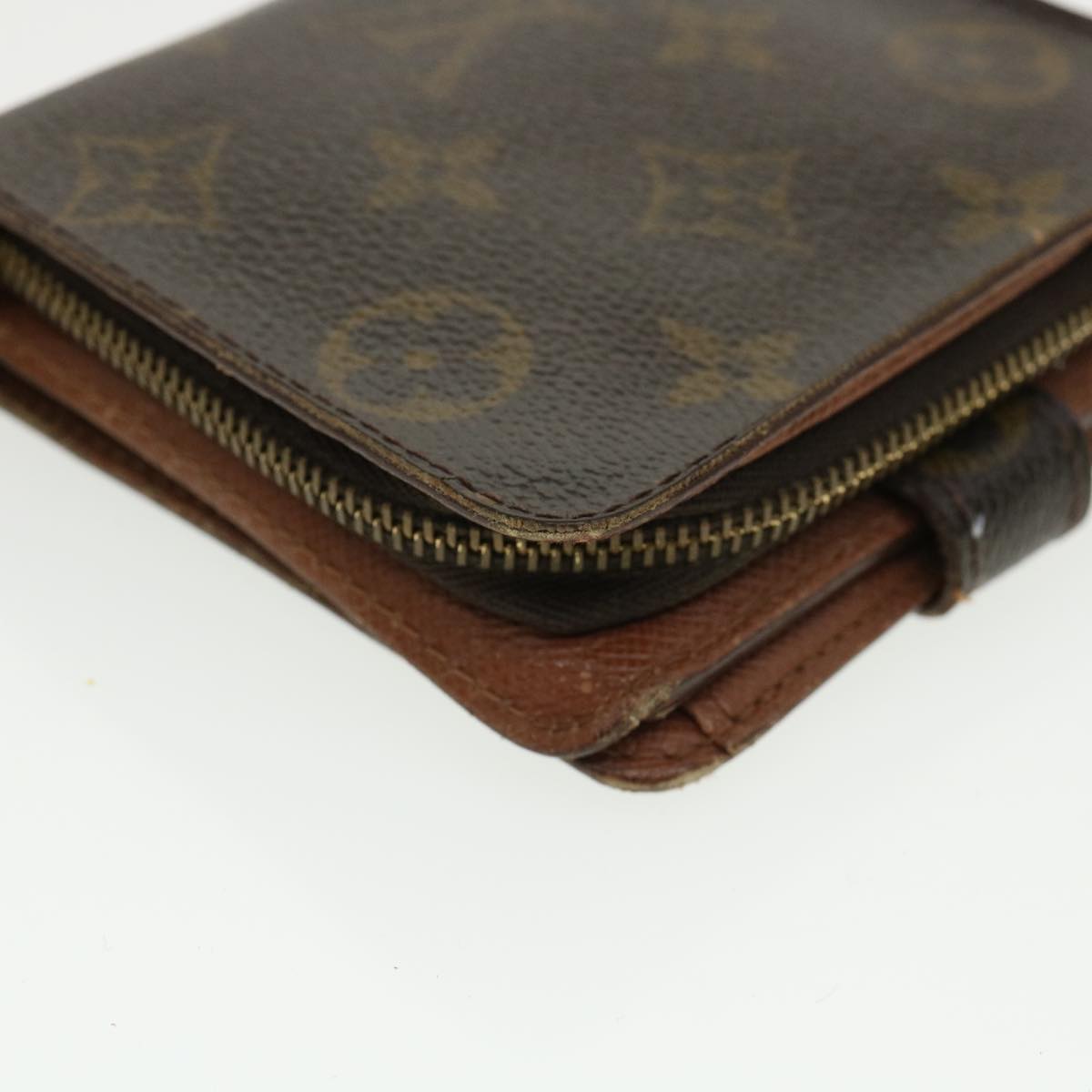 Auth Louis Vuitton Monogram Compact Zip M61667 Women's Monogram Wallet (bi- fold)