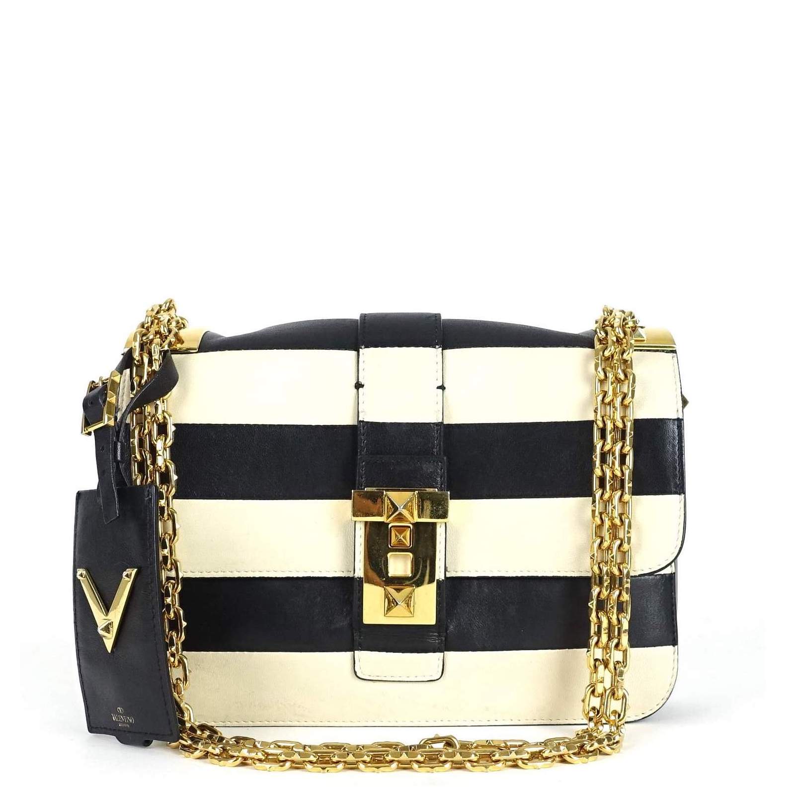 Valentino deals striped bag