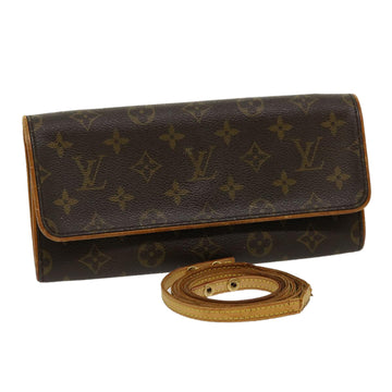 LOUIS VUITTON Monogram Pochette Twin GM Shoulder Bag M51852 LV Auth rd2495