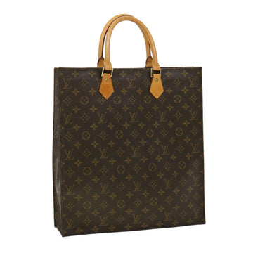 LOUIS VUITTON Monogram Sac Plat Hand Bag M51140 LV Auth rd2919