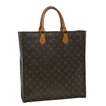 LOUIS VUITTON Monogram Sac Plat Hand Bag M51140 LV Auth rd2951