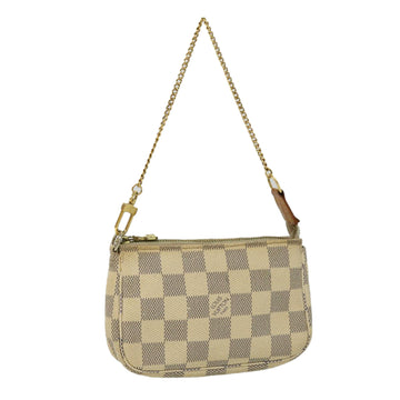 LOUIS VUITTON Damier Azur Mini Pochette Accessoires Pouch N58010 LV Auth rd3264