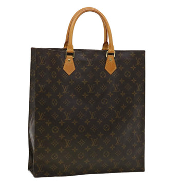 LOUIS VUITTON Monogram Sac Plat Hand Bag M51140 LV Auth rd3465