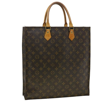 LOUIS VUITTON Monogram Sac Plat Hand Bag M51140 LV Auth rd3483