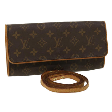 LOUIS VUITTON Monogram Pochette Twin GM Shoulder Bag M51852 LV Auth rd4276