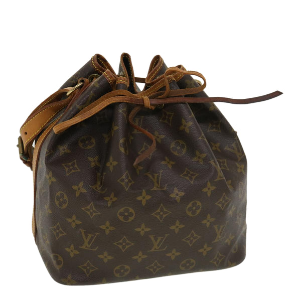 LOUIS VUITTON Monogram Petit Noe Shoulder Bag M42226 LV Auth 41911 Cloth  ref.918601 - Joli Closet