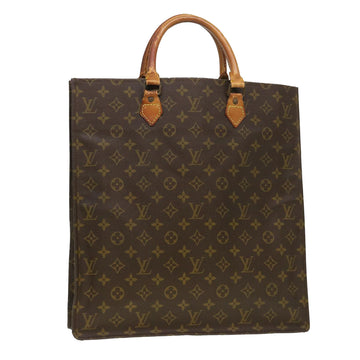 LOUIS VUITTON Monogram Sac Plat Hand Bag M51140 LV Auth rd4586