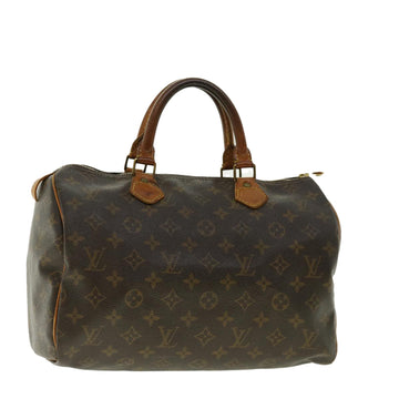 LOUIS VUITTON Monogram Speedy 30 Hand Bag M41526 LV Auth rd4655