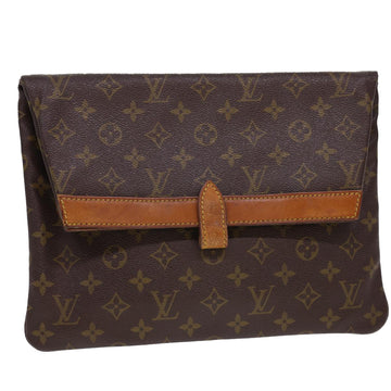 LOUIS VUITTON Monogram Pochette Priant Business Bag M51805 LV Auth rd4694