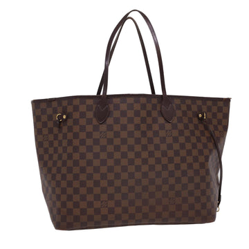 LOUIS VUITTON Damier Ebene Neverfull GM Tote Bag N51106 LV Auth rd4774