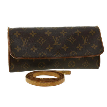 LOUIS VUITTON Monogram Pochette Twin GM Shoulder Bag M51852 LV Auth rd4961