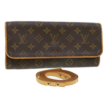 LOUIS VUITTON Monogram Pochette Twin GM Shoulder Bag M51852 LV Auth rd5102