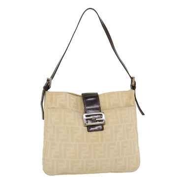 Fendi Zucca Canvas Mamma Baguette Shoulder Bag Cream 2119 26325