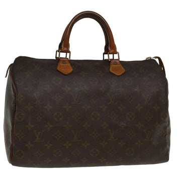 LOUIS VUITTON Monogram Speedy 35 Hand Bag M41524 LV Auth rd5187