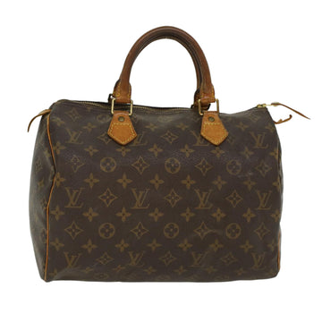 LOUIS VUITTON Monogram Speedy 30 Hand Bag M41526 LV Auth rd5309