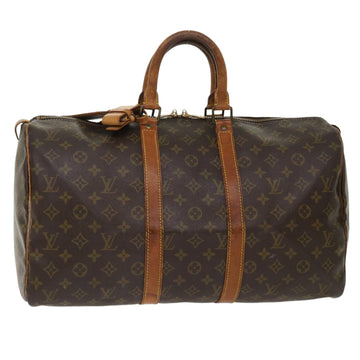 LOUIS VUITTON Monogram Keepall 45 Boston Bag M41428 LV Auth rd5454