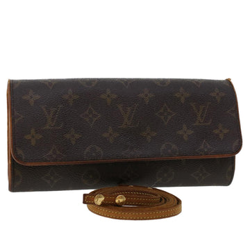 LOUIS VUITTON Monogram Pochette Twin GM Shoulder Bag M51852 LV Auth rd5477