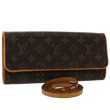 LOUIS VUITTON Monogram Pochette Twin GM Shoulder Bag M51852 LV Auth rd5523