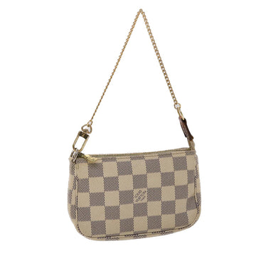 LOUIS VUITTON Damier Azur Mini Pochette Accessoires Pouch N63005 LV Auth rd5560