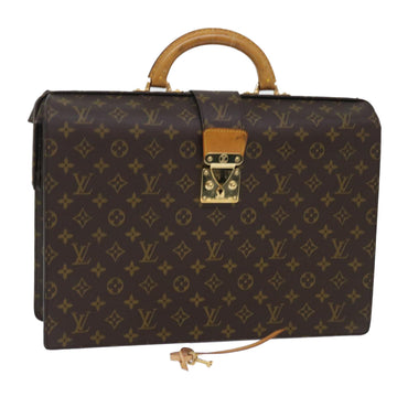 LOUIS VUITTON Monogram Serviette Fermoir Business Bag M53305 LV Auth rd5663