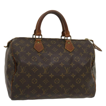 LOUIS VUITTON Monogram Speedy 30 Hand Bag M41526 LV Auth rh145